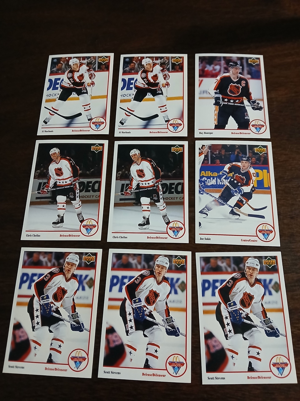 Hockey Trading Mcdonalds Upperdeck Card Lot - All-Star Jerseys